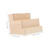 Wood Nail Tool Organizer with Compartments Large Capacity Desk Box view 2