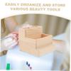 Wood Nail Tool Organizer with Compartments Large Capacity Desk Box view 3