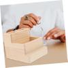 Wood Nail Tool Organizer with Compartments Large Capacity Desk Box view 4