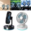 BINGGA USB Plug Cooling Fan Car Fans With LED Light Foldable Fans Air Circulator Fan For Car SUV Home view 2