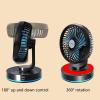 BINGGA USB Plug Cooling Fan Car Fans With LED Light Foldable Fans Air Circulator Fan For Car SUV Home view 3