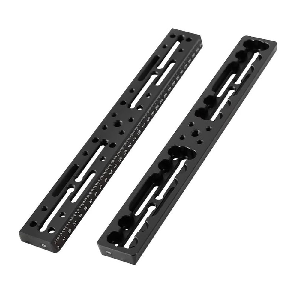 100mm 220mm 320mm 440mm Gauge Astronomical Telescope Guide Rail Equatorial Instrument Accessories(320mm Black)