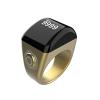 JUELUNE Smart Ring for Muslim Prayer - Digital Tasbih Counter, Zikr & Tasbeeh Tracker - Zinc Alloy Islamic Prayer Ring (Gold, 20mm) view 2