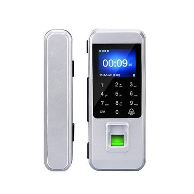ELUKHT Attendance Machine Glass Door Fingerprint Lock Office Fingerprint Password Swipe Remote Control Electronic Lock Time Attendance Machine Fingerprint or Facial Recognition