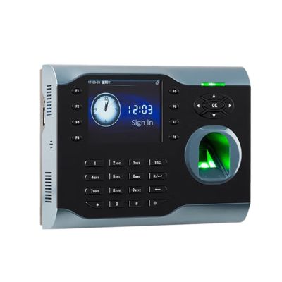 ELUKHT Time Clock, USB/IP Card Biometric Fingerprint Recognition Time Attendance Machine Time Clcok Time Recorder (id)