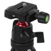 TE194 Aluminium Alloy Desktop Tripod, Ball Head 360 Panoramic Bracket for Mobile Phone Camera, Non Slip Portable for Video Shooting, Black view 3