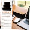 ARTIBETTER 3pcs Cord Management Box with Lids Cable Organizer for Cords Chargers Multi-Functional Storage view 4