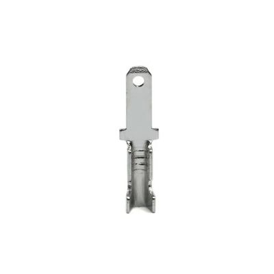 100Pcs Female Male Crimp Terminal 2.8/4.8mm/6.3mm Connector Gold Brass Car Speaker Wire Connectors Crimping Terminals(Male 2.8mm)