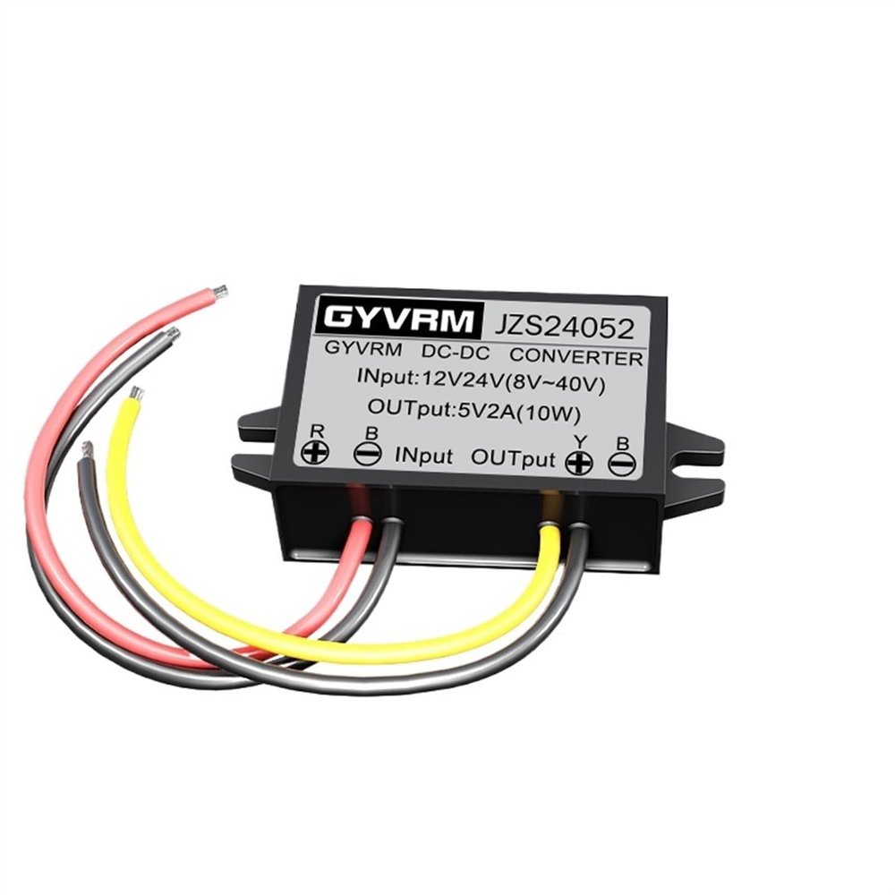 IJPDXOLBQ Converter 12V24V to 5V 1A2A3A5A6A8A10AStep-down Power Converter8V-40V to 5V Voltage Regulator Car Power Inverter Converter(12V24V to 5V 2A)