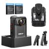 BOBLOV Body Camera 4K B4K6 with 2PCS 3000mAh Batteries, 256GB Body Cam with GPS Tracking, and Convenient Charging Dock 8-10 Hours Recording for Law Enforcement, Outdoor Adventures view 1