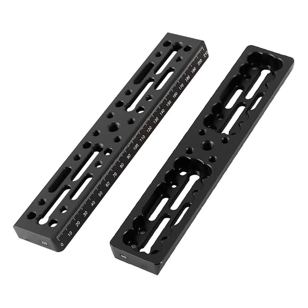 100mm 220mm 320mm 440mm Gauge Astronomical Telescope Guide Rail Equatorial Instrument Accessories(220mm Black)