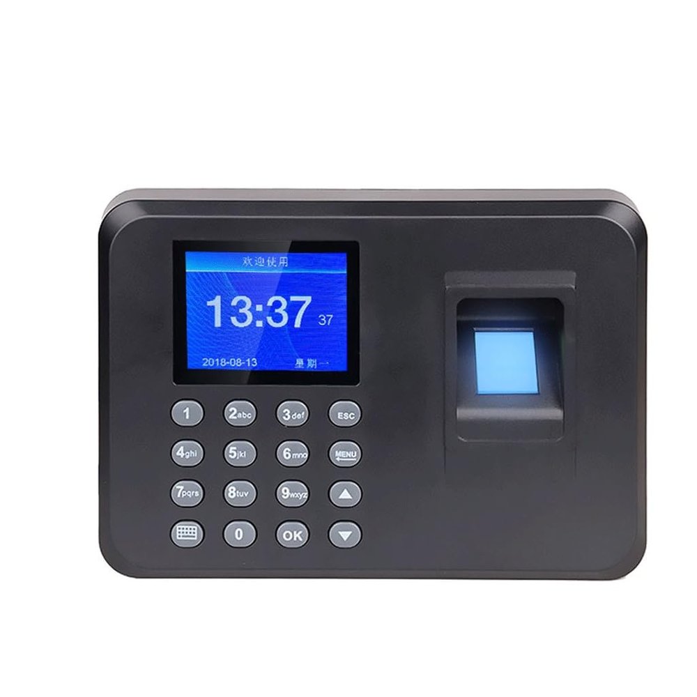 ELUKHT Fingerprint Attendance Machine Hand Fingerprint Admission Punch Machine Sign in Multiple Languages