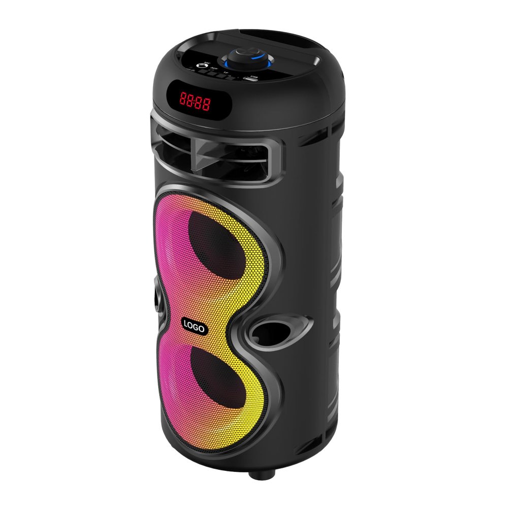 Boytone, Portable Bluetooth Party Speaker, with USB Port, RGB DJ Lights, Wireless Stereo, TWS Pairing, for Home Parties and Outdoor Entertainment (BT-33K-N)