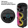 Boytone, Portable Bluetooth Party Speaker, with USB Port, RGB DJ Lights, Wireless Stereo, TWS Pairing, for Home Parties and Outdoor Entertainment (BT-33K-N) view 3