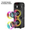 Boytone, Portable Bluetooth Party Speaker, with USB Port, RGB DJ Lights, Wireless Stereo, TWS Pairing, for Home Parties and Outdoor Entertainment (BT-33K-N) view 4