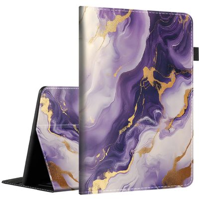 Case for 6.8" Kindle Paperwhite (11th Gen-2021) and Kindle Paperwhite Signature Edition, Light Shell Cover with Auto Wake/Sleep for Kindle Paperwhite 2021 E-Reader, Purple and Gold Marble