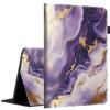 Case for 6.8" Kindle Paperwhite (11th Gen-2021) and Kindle Paperwhite Signature Edition, Light Shell Cover with Auto Wake/Sleep for Kindle Paperwhite 2021 E-Reader, Purple and Gold Marble view 1