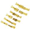 100Pcs/lot 2.8/4.8/6.3mm Crimp Terminal Female Male Connector Gold Brass/Silver Spade Wire Connectors Car Speaker(100X 2.8 Sheath) view 1