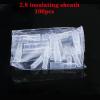 100Pcs/lot 2.8/4.8/6.3mm Crimp Terminal Female Male Connector Gold Brass/Silver Spade Wire Connectors Car Speaker(100X 2.8 Sheath) view 2