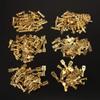 100Pcs/lot 2.8/4.8/6.3mm Crimp Terminal Female Male Connector Gold Brass/Silver Spade Wire Connectors Car Speaker(100X 2.8 Sheath) view 4