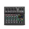Mini 7 Channel Sound Card Mixer USB Console DJ Karaoke Smartphone Professional Computer Recording 48V Live Broadcast view 1