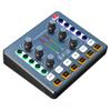 Bluetooth Mini Sound Mixer Board,Live Sound Card with Various Sound Effects,Live Streaming Voice Changer Sound Card for Music Recording Singing Broadcast,Blac view 1