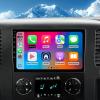 1+32G Android 13 Double Din Car Stereo for Chevrolet/GMC/Buick with 10.1 Inch Touchscreen Radio Built-in Wireless Carplay/Android Auto/GPS/Bluetooth/FM/AUX-in/Steering Wheel Controls/Backup Camera view 1