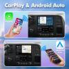 1+32G Android 13 Double Din Car Stereo for Chevrolet/GMC/Buick with 10.1 Inch Touchscreen Radio Built-in Wireless Carplay/Android Auto/GPS/Bluetooth/FM/AUX-in/Steering Wheel Controls/Backup Camera view 4