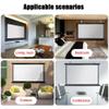 BEWEGNLNHK 30in 40in 50in Manual Pull Down Projection Screen, Wall/Ceiling Mounted Projector Screen, 60in 72in Indoor Projection Screen, Portable Movies Screen(60 Inch (16:9)) view 3