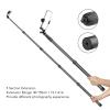 155cm Handheld Monopod with 1/4in Thread, 5 Section Extension Selfie Stick for SLR, Action Camera, Tripod Stabilizer, Aluminum Alloy Knob, Carbon Fiber Tube, 40 155cm Extension view 3