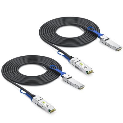 10Gtek 100G QSFP28 DAC Cable - 100GBASE-CR4 QSFP28 to QSFP28 Passive Direct Attach Copper Twinax Cable for Cisco QSFP-100G-CU3M, Ubiquiti, Arista, Supermicro and More, 3-Meter, 2-Pack
