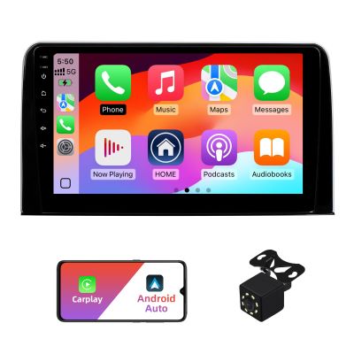 2+32G Android 13 Double Din Car Stereo for Honda CR-V 2017-2021 with 10.1 Inch Touchscreen Radio Built-in Wireless Carplay/Android Auto/GPS/Bluetooth/FM/AUX-in/Steering Wheel Controls/Backup Camera