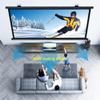 BEWEGNLNHK Portable Manual Pull Down Projector Screen, 30" 40" 50" 60" 72" Movie Screen for Home Theater, Hanging Projection Screen HD, Easy Roll Up(60in 4:3) view 2