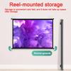 BEWEGNLNHK Portable Manual Pull Down Projector Screen, 30" 40" 50" 60" 72" Movie Screen for Home Theater, Hanging Projection Screen HD, Easy Roll Up(60in 4:3) view 3