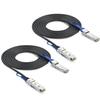 10Gtek 100G QSFP28 DAC Cable - 100GBASE-CR4 QSFP28 to QSFP28 Passive Direct Attach Copper Twinax Cable for Cisco QSFP-100G-CU2M, Ubiquiti, Arista, Supermicro and More, 2-Meter, 2-Pack view 1