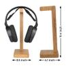 ABK Design Headphone Stand Wood, Solid Oak Headset Holder, Universal Gaming Headset Stand, Premium Wooden Headphone Holder for All Headphones view 3