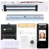 Access Control System Kit with Facial Recognition, 600lbs Magnetic Lock, Keypad/Card Entry, 10 ID Cards, AC110V-DC12V Power & Infrared Switch for Home/Business Security (Face ID 600LBS Kits) view 1