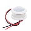 220V 50HZ PIR IR Infrared Human Induction Lamp Switch Light Control Ceiling Light Motion Sensor On Off 3-6m Top view 3