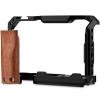 Leftfoto ZV-E10 II Upgrade Metal Cage for Sony Alpha ZV-E10 II Camera Protection Frame Rig,Built-in Ergonomically Designed Wood Handle,Quick-Release Plate for Arca for Vlog Video Shooting view 2