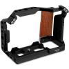 Leftfoto ZV-E10 II Upgrade Metal Cage for Sony Alpha ZV-E10 II Camera Protection Frame Rig,Built-in Ergonomically Designed Wood Handle,Quick-Release Plate for Arca for Vlog Video Shooting view 4