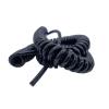 Telescopic wire spiral cableTelephone cable, Solid 2pcs Multi Specification 2 Core to 9 Core Spiral Copper Wire Spring Tensile Resistance Cable 2.5 meter 5 meter 7.5 meter Connector(5 cores 0.2 squar view 2