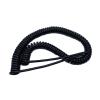 Telescopic wire spiral cableTelephone cable, Solid 2pcs Multi Specification 2 Core to 9 Core Spiral Copper Wire Spring Tensile Resistance Cable 2.5 meter 5 meter 7.5 meter Connector(5 cores 0.2 squar view 3
