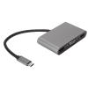 5 in 1 USB C Hub, Supports 3 Monitors with 4K Resolution, 100W Fast Charging, USB 3.0 Data Transfer, VGA Ports, Aluminum Alloy Material view 3