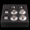 4-Piece Aluminum Alloy Audio Amplifier Feet with Shock Absorber  HiFi Foot Pads for Speakers & CD Players (Silver 1box (4pcs)) view 1