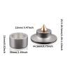 4-Piece Aluminum Alloy Audio Amplifier Feet with Shock Absorber  HiFi Foot Pads for Speakers & CD Players (Silver 1box (4pcs)) view 3