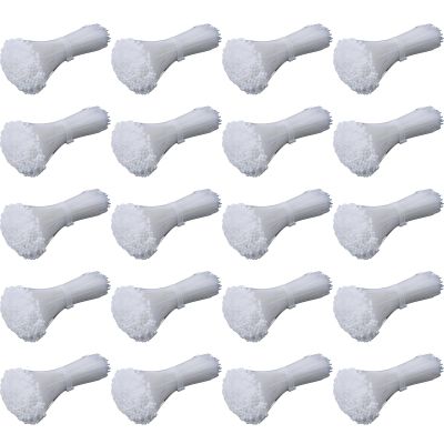 Nylon Cable Ties Self-Locking Wire Zip Ties Kit, Heavy Duty Plastic Fasteners for Home, Office, Electrical & Industrial Use (WHITE,8x300mm-250PCS,20 Pack)