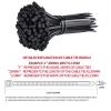 Nylon Cable Ties Self-Locking Wire Zip Ties Kit, Heavy Duty Plastic Fasteners for Home, Office, Electrical & Industrial Use (BLACK,8x400mm-250PCS,10 Pack) view 3