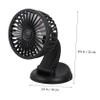 Angoily 2pcs Car Mounted Usb Cooling Fan Portable Vehicle Fan for Car Compact Desk Electric for Travel Bedroom Outdoor Use Easy to Install Design view 4