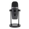 Akozon USB Condenser Microphone Clear Sound Gaming Computer Tablet Aluminum Alloy Wired Connection view 4
