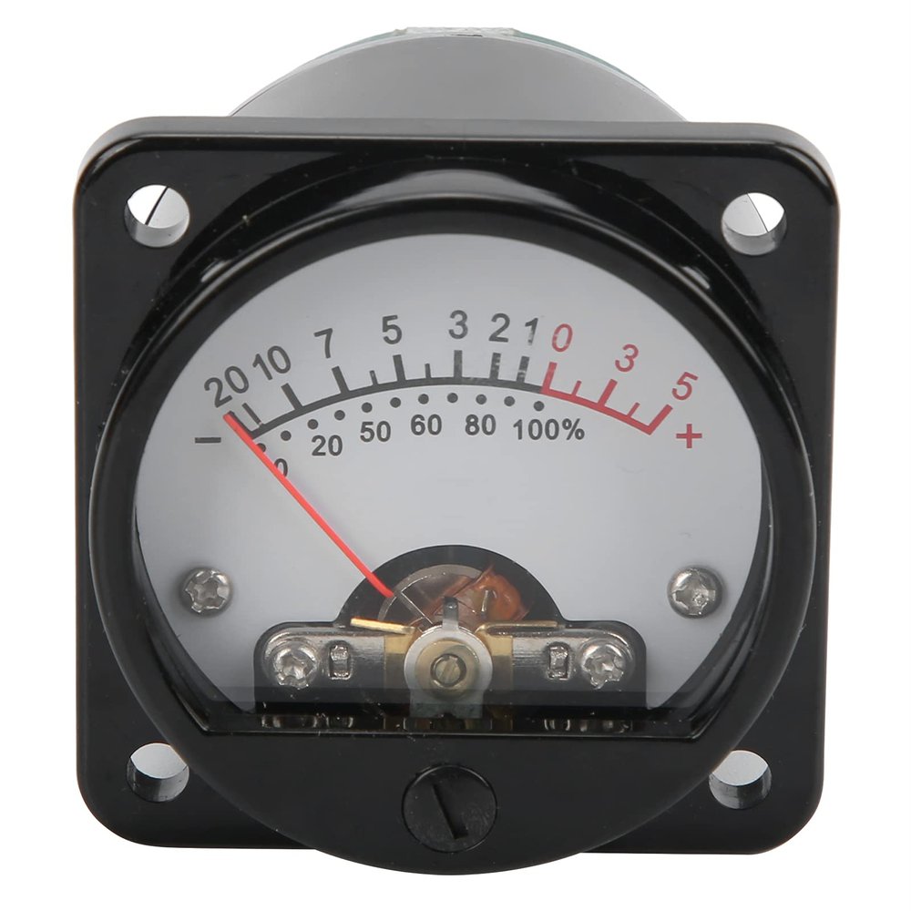 45mm Power Amplifier, Tube VU Level Meter with Backlight, Embedded Installation for Stereo Amplifier Board, with Driver Board, for 5W60W Power Amplifiers (TS-45-W DC500UA)